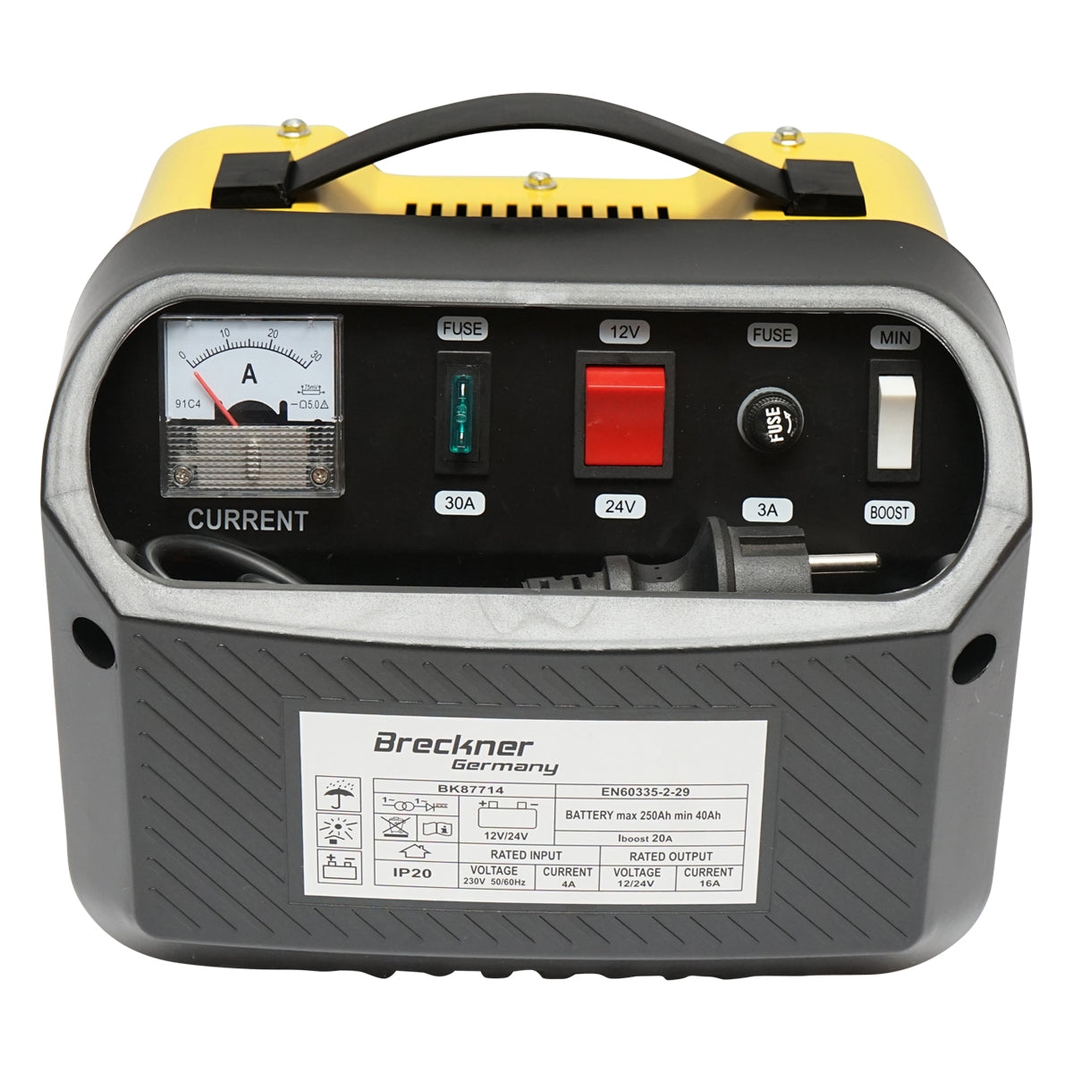 Usmerňovač - autonabíjačka 12/24V 20A 230V/566W pre batérie 40-250Ah Breckner Germany