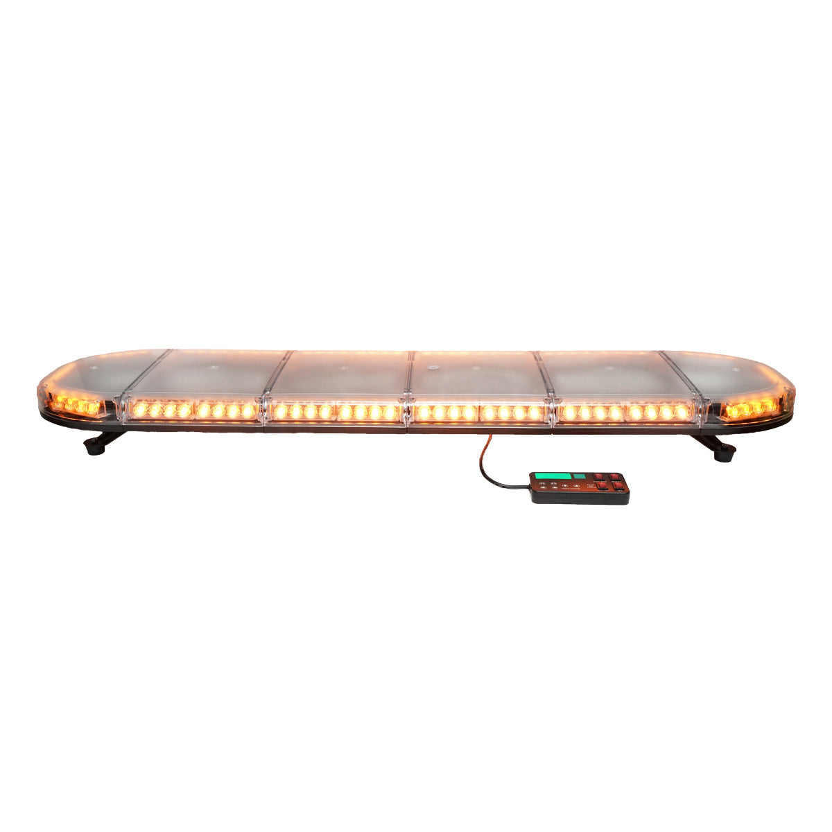 Výstražná svetelná rampa 12-24V so žltým svetlom 1290x275x125mm Breckner Germany