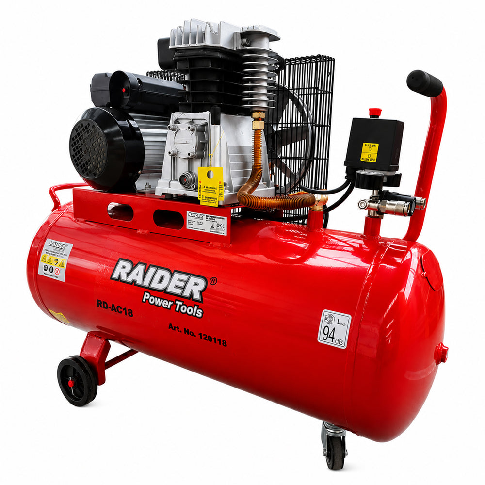 Vzduchový kompresor 100l 3hp 220V Raider