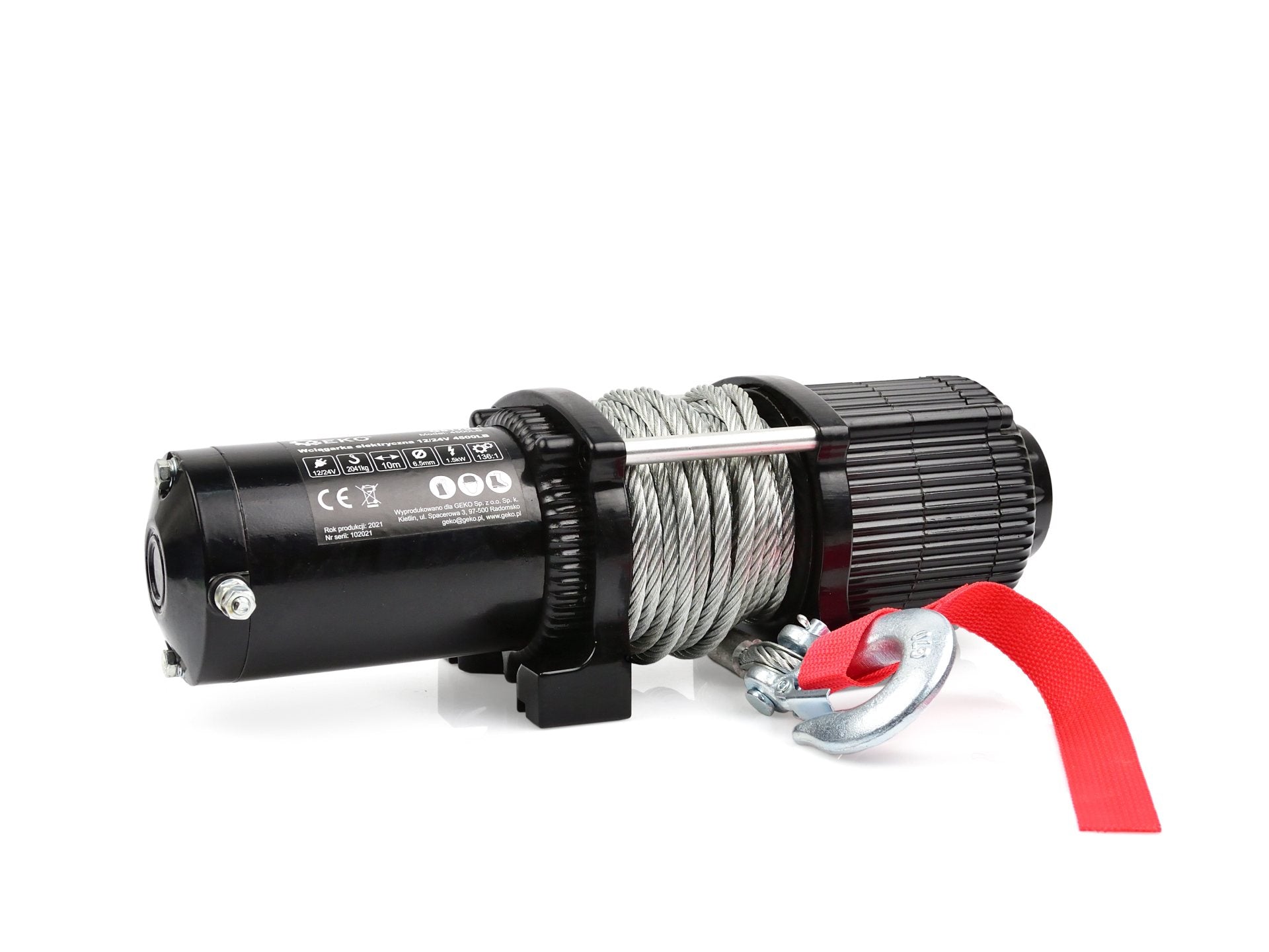 Elektrický lanový naviják 12V s diaľkovým ovládačom 4500lb, 2041kg
