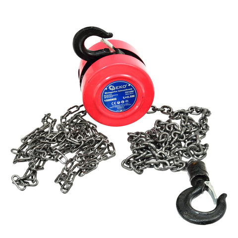 Ručný reťazový kladkostroj 1t, 2,5m Geko