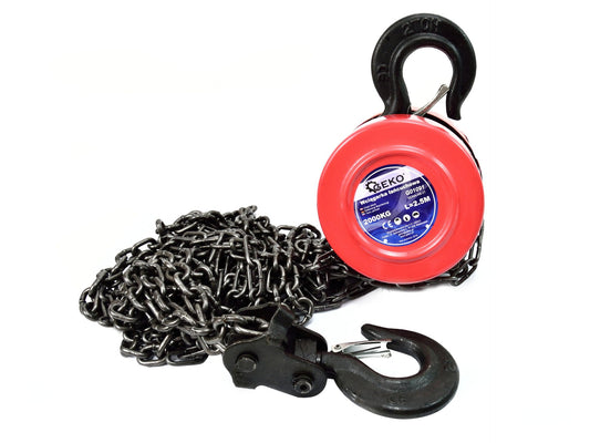 Reťazový kladkostroj 2t, 2,5m