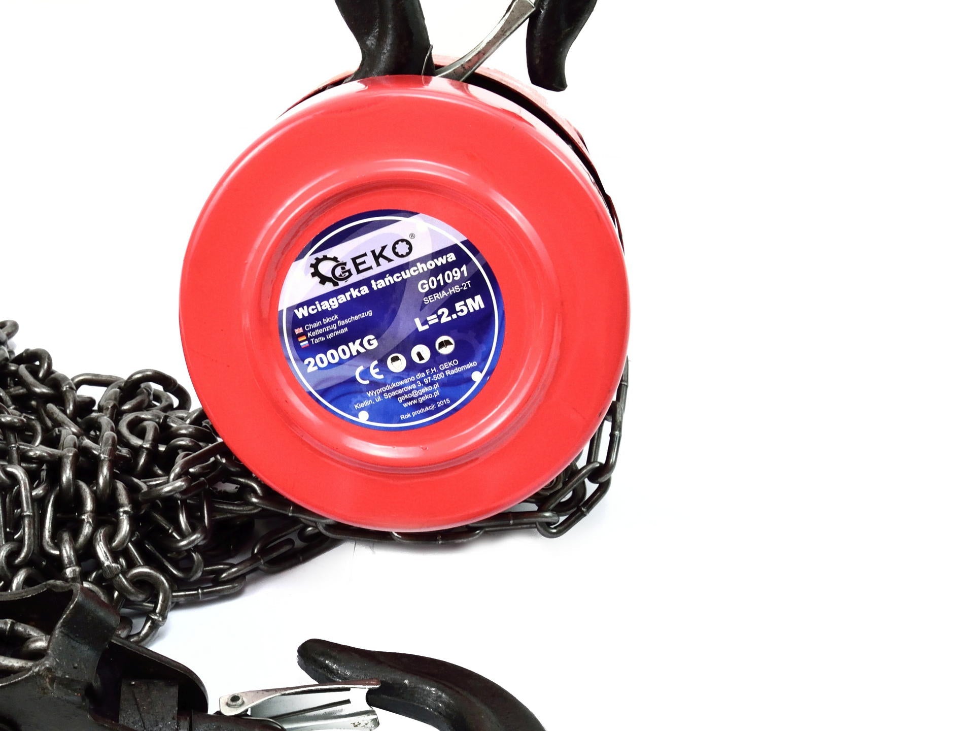 Reťazový kladkostroj 2t, 2,5m