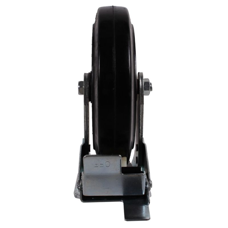 Otočné gumové koleso s dvojitou brzdou 200 x 50mm 270kg