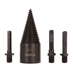 Vrták - šnek na štiepanie dreva s 3 adaptérmi 45 mm