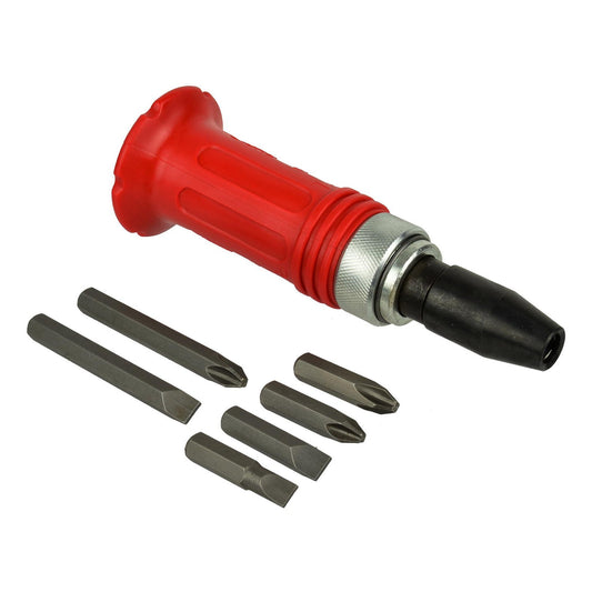 Rázový skrutkovač so 6 bitmi