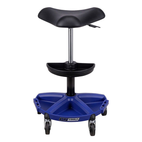 Pracovná - dielenska stolička výškovo nastaviteľná s držiakom na náradie