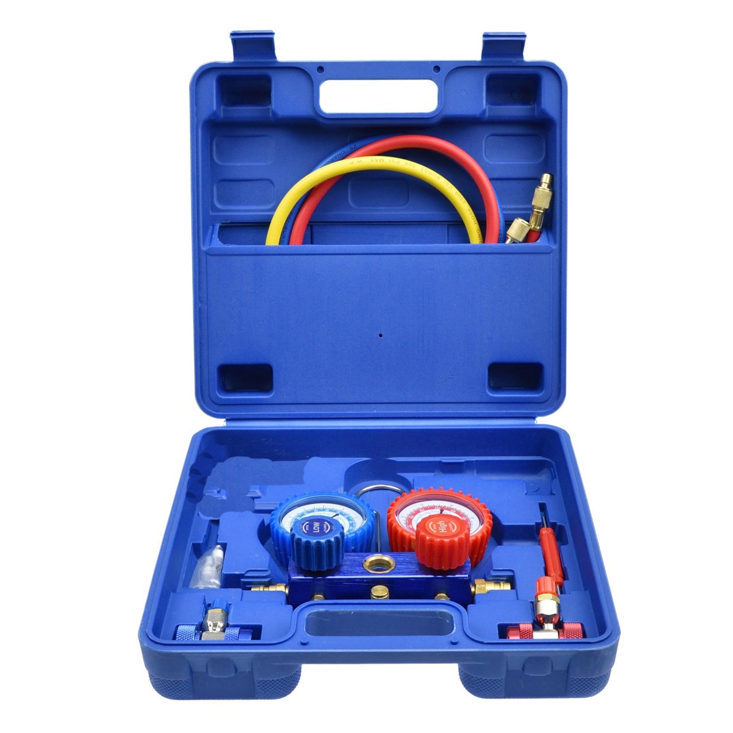 Sada na kontrolu tlaku klimatizácie, plnenie a diagnostiku klimatizačných systémov