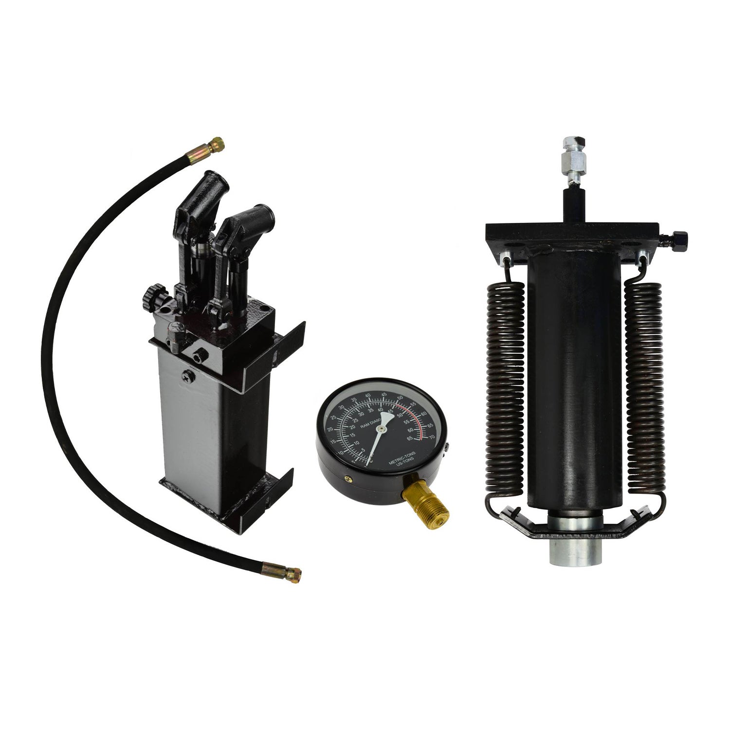 Súprava pre hydraulický lis 50t - čerpadlo, valec, manometer