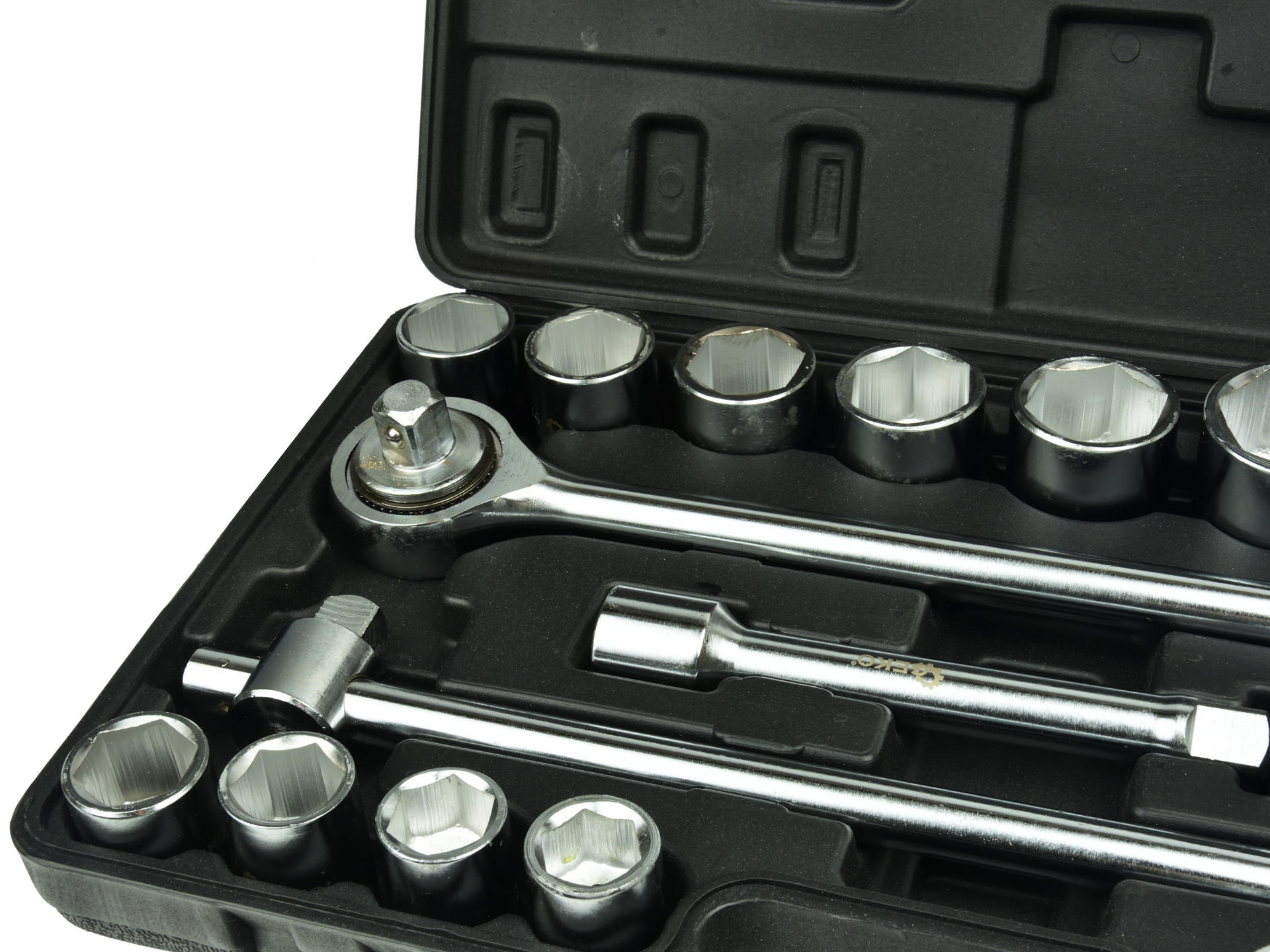 Súprava šesťhranných nástrčiek s račňou 3/4, 19–50 mm geko