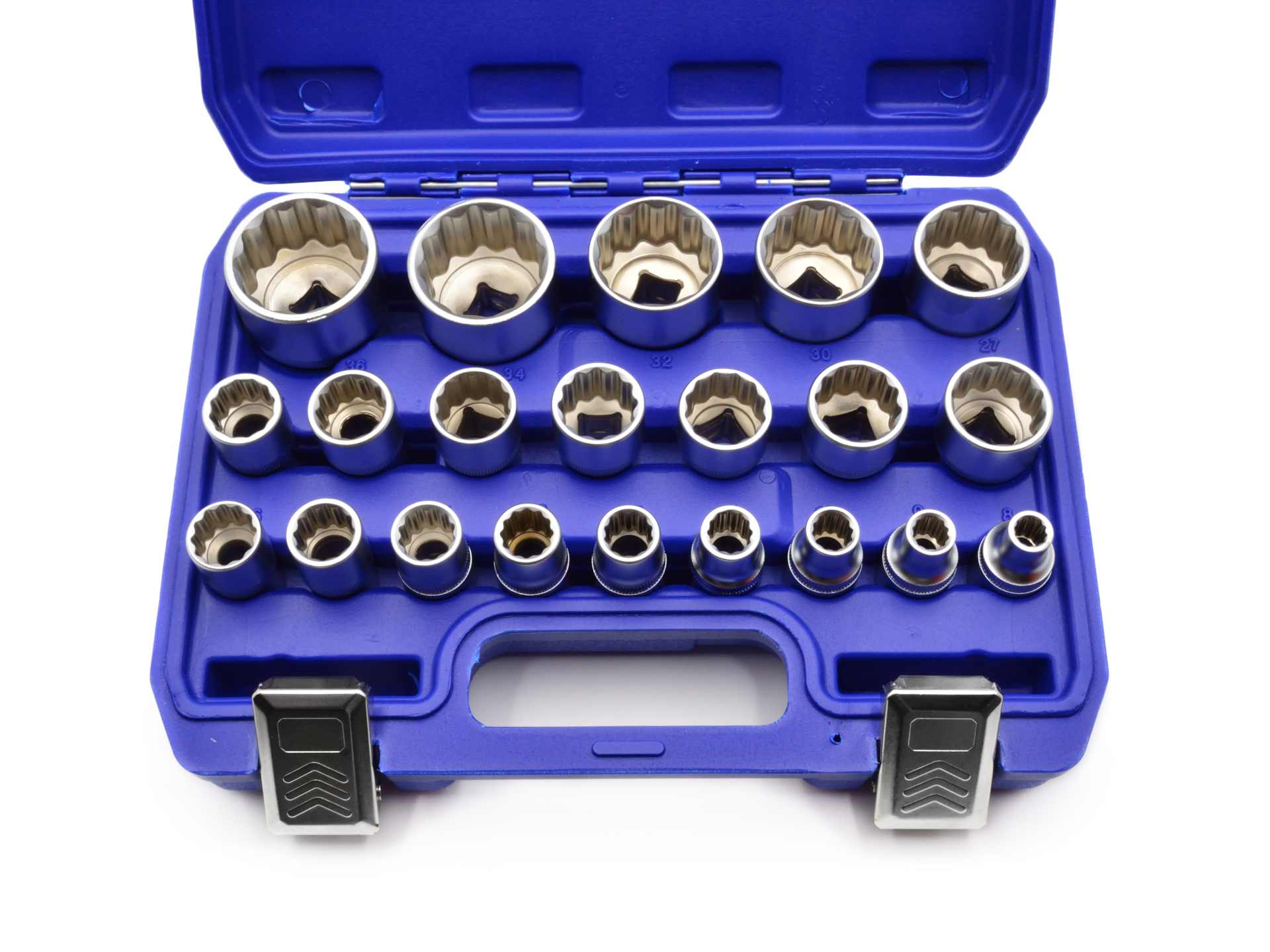 Sada nadstavcov - nástrčných hlavíc 12-hran 1/2'', 8 - 36mm, 21ks