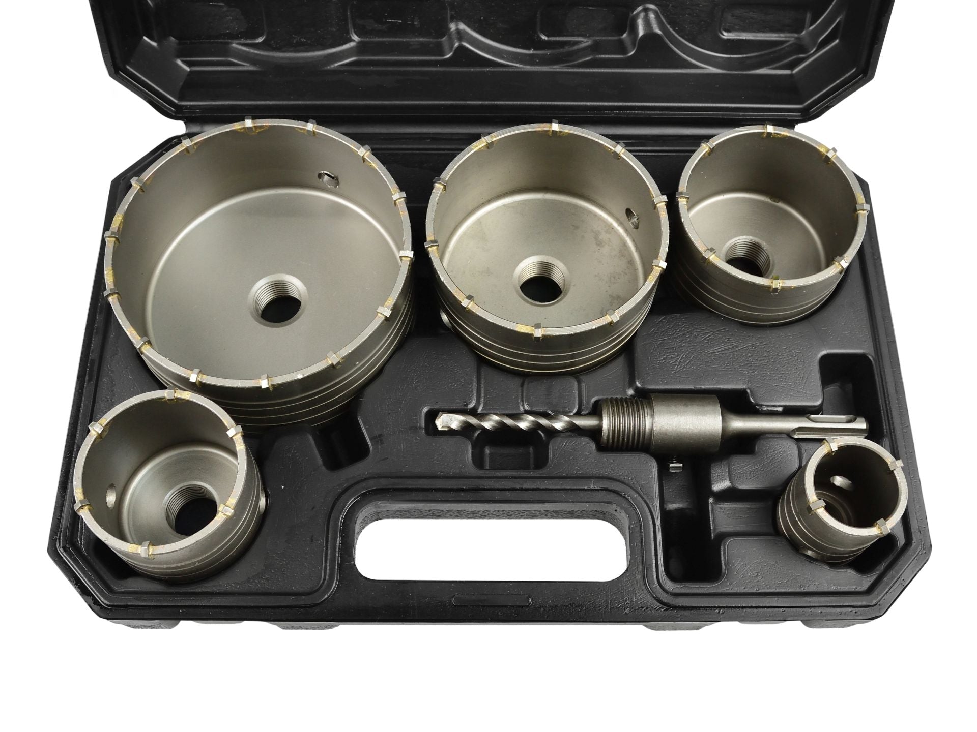 Sada 6 korunkových vrtákov do betonu SDS Plus, s tvrdokovom