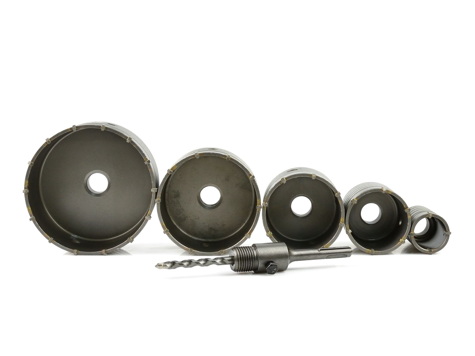 Sada 6 korunkových vrtákov do betonu SDS Plus, s tvrdokovom