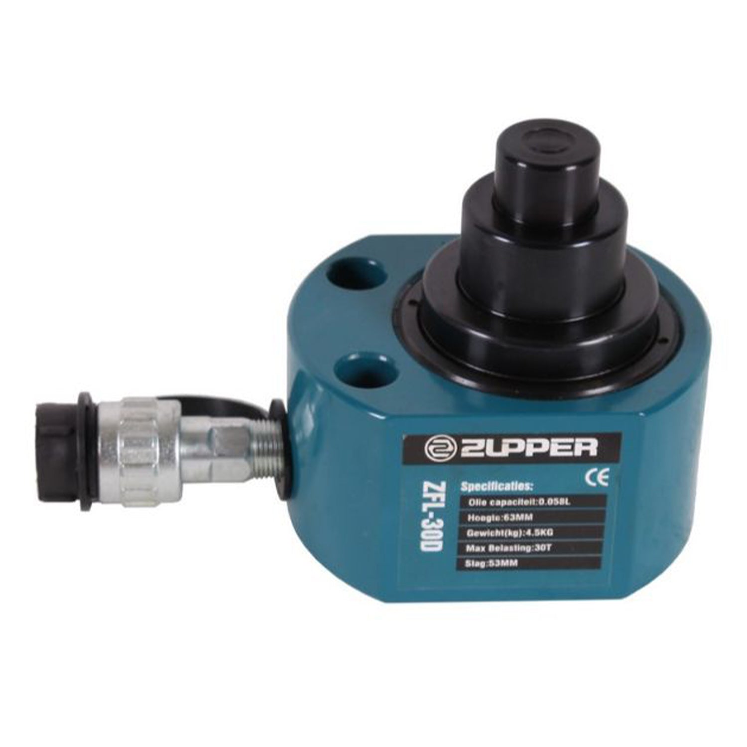 Dvojčinný extra plochý hydraulický valec 30t zdvih 53 mm