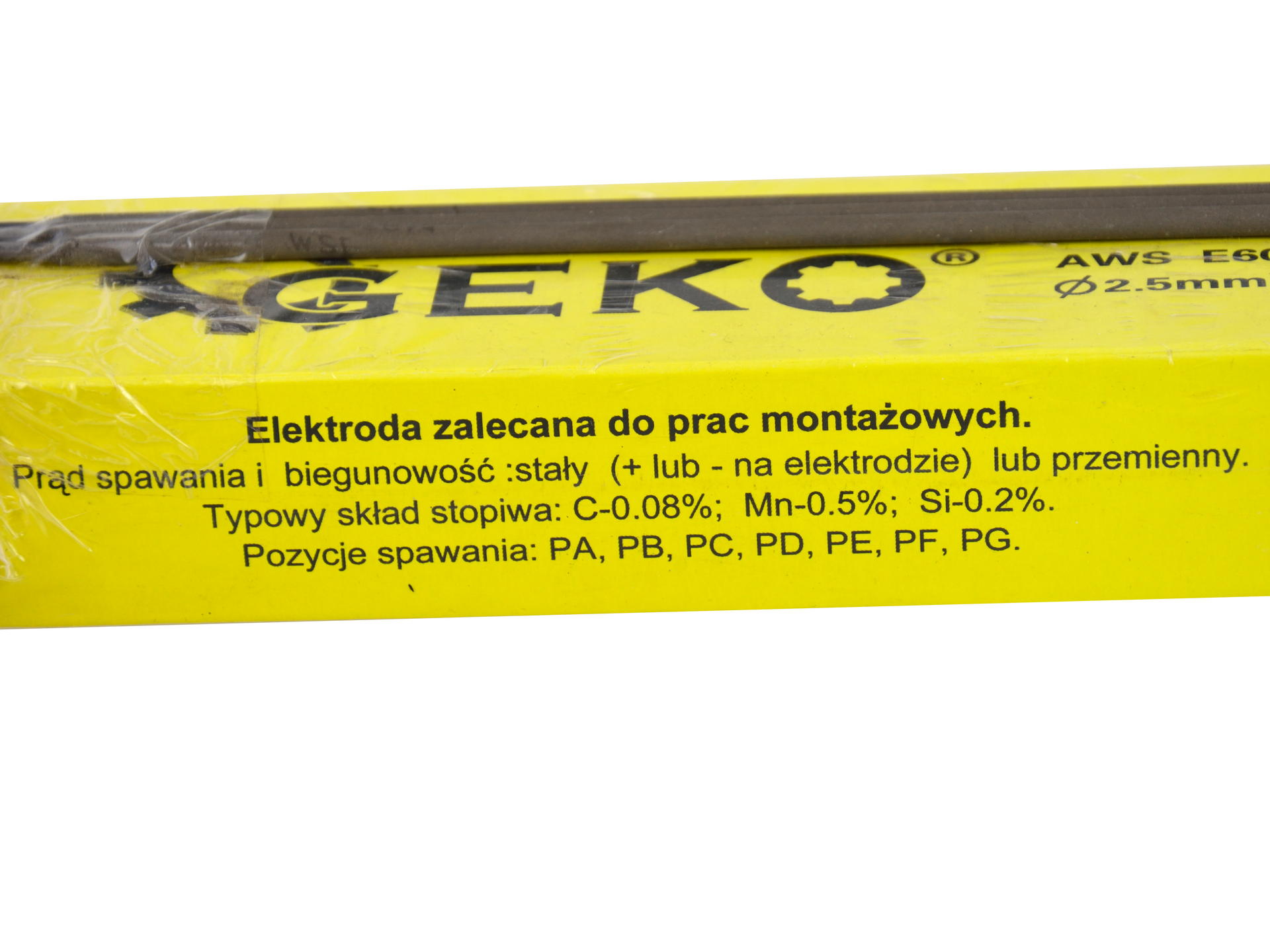 Zváracie elektródy AWS E6013 2,5mm x 300mm, rutil-celulóza