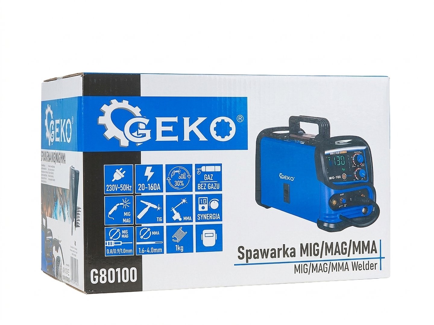 Zváračka MIG/MAG/MMA 20 - 160A, Geko